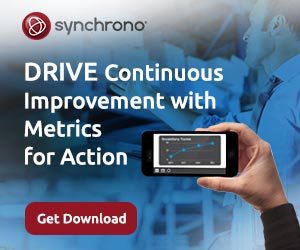 Drive continuous improvement with manufacturing metrics for action