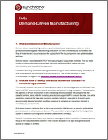 Demand-Driven Manufacturing questions