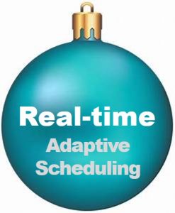 Real-time adaptive scheduling