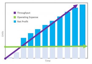 Throughput, operating expense and net profit