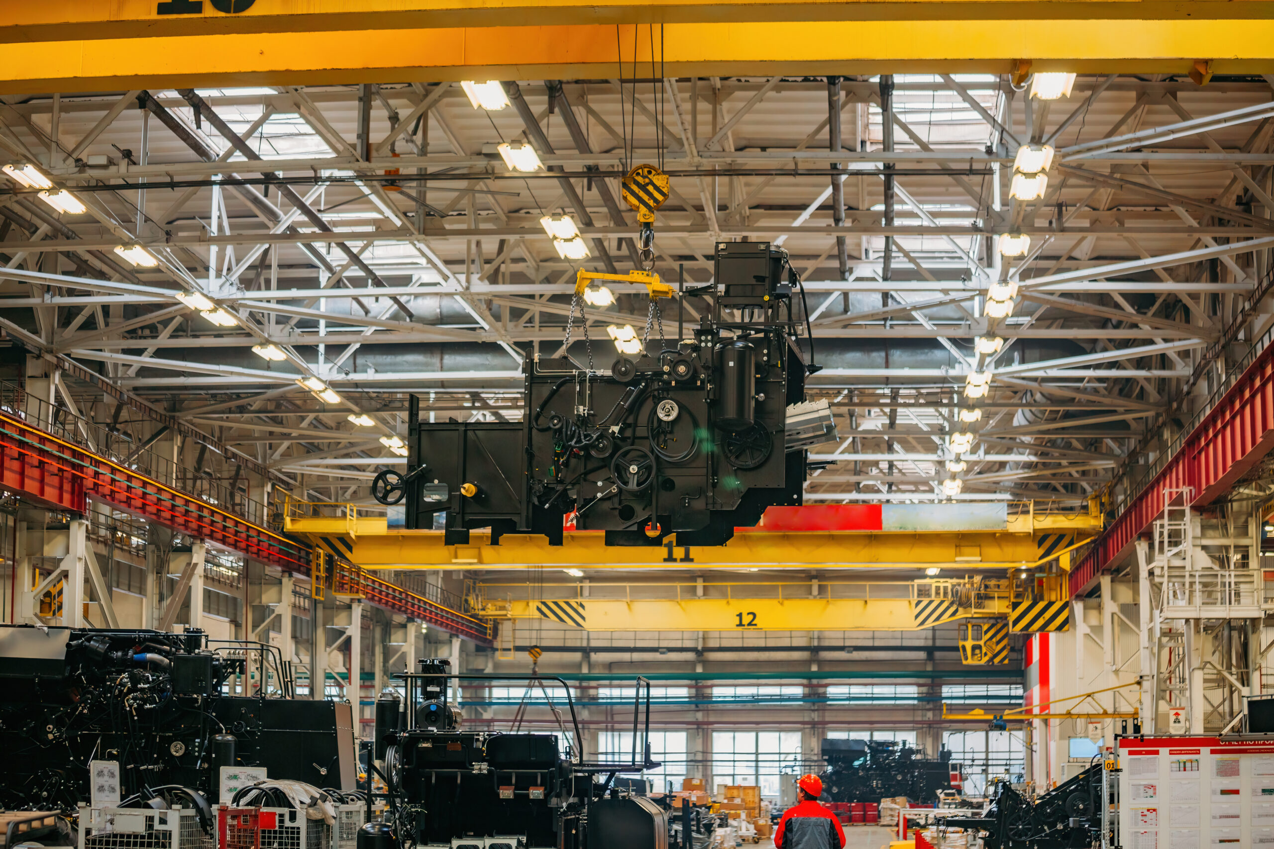 image of heavy equipment being produced