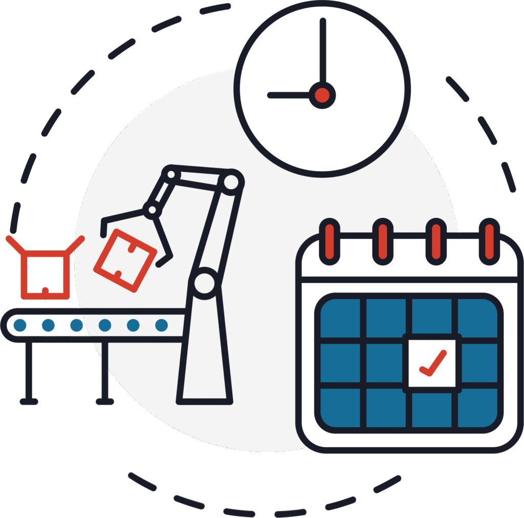 image of production scheduling
